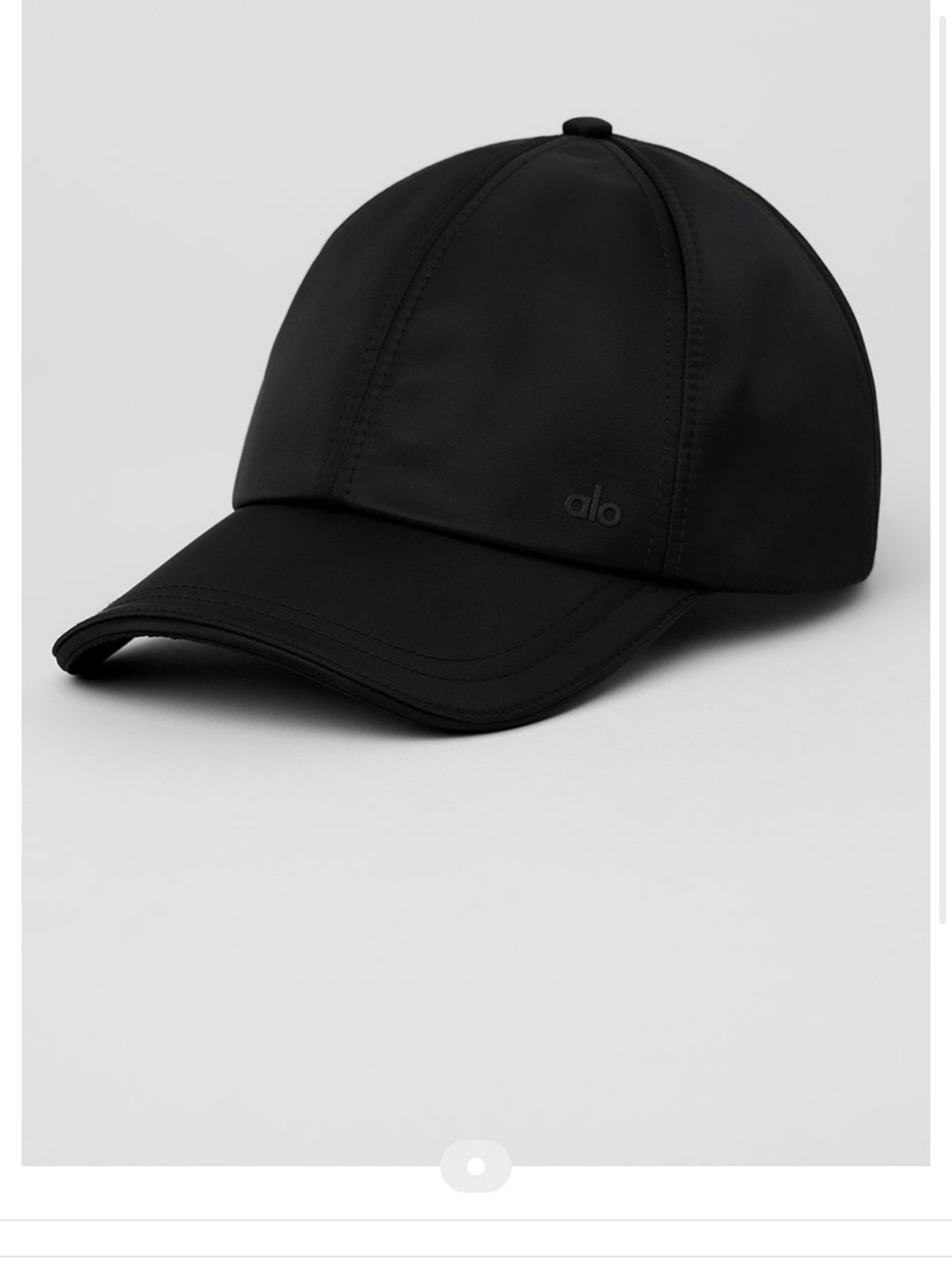 ALO Yoga Satin Off-Duty Cap - Black